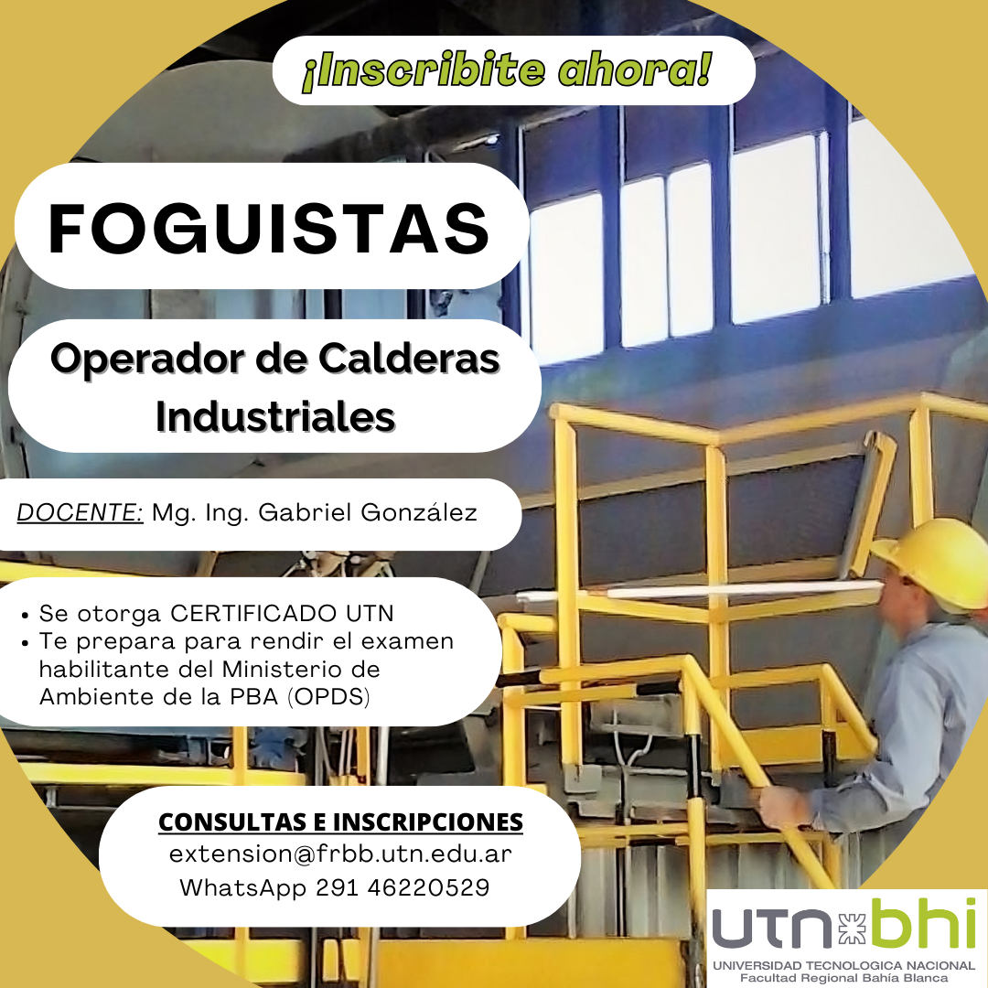 FOGUISTAS - Operador de Calderas Industriales - Octubre 2023 