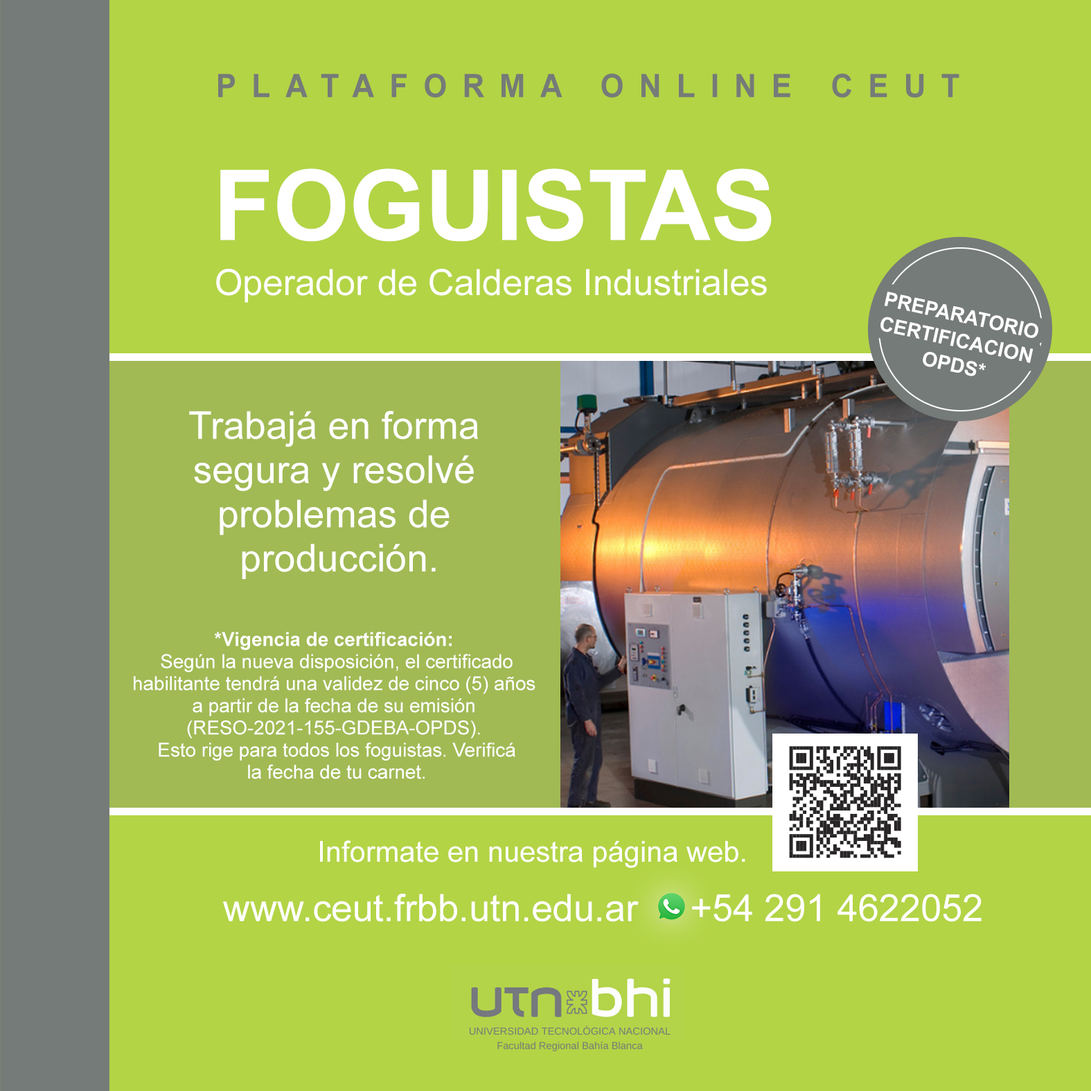 FOGUISTAS - Operador de Calderas Industriales